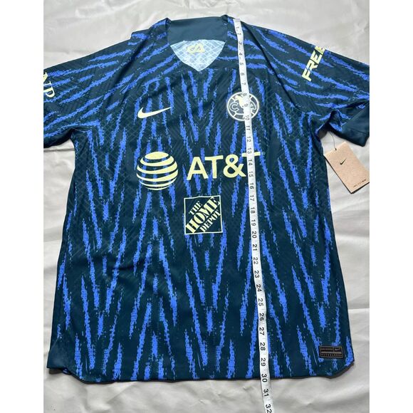 Nike Men Large Club America Vapor Match ADV Away Soccer Jersey 22/23 DJ7638-455 - Picture 15 of 16